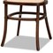 Baxton Studio Garold Mid-Century Brown Woven Rattan and Walnut Brown Wood 2-Piece Cane Dining Chair Set PR 195-2PC-12387-ZORO - alternate 4